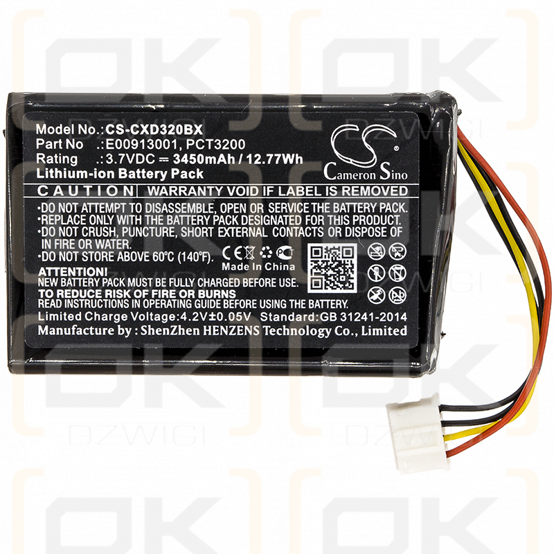 C-One XGK-C-ONE-E-ID / E00913001 3450mAh Li-ion 3.7V (Cameron Sino)