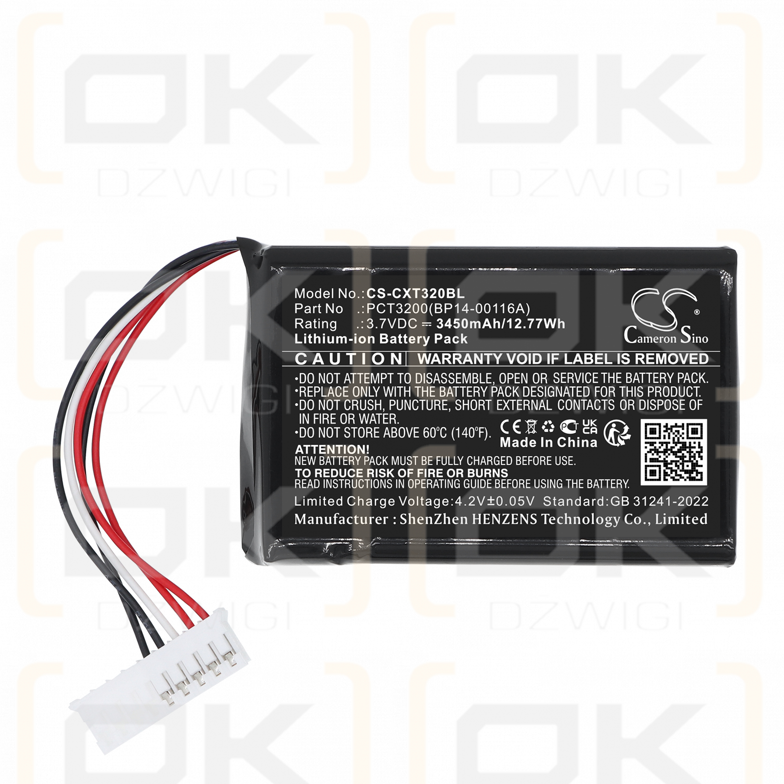 C-One PCT3200 Rugged / PCT3200(BP14-00116A) 3450 mAh Li-Ion 3,7 V (Cameron Sino)