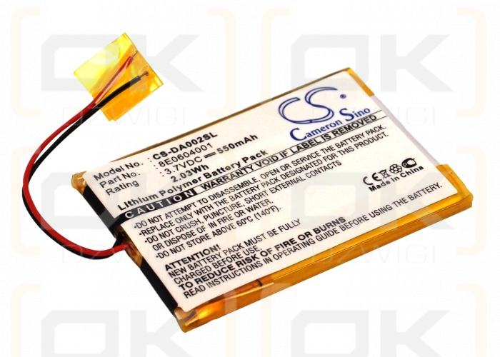 Creative DVP-FL0007 / 8E0604001 550 mAh Li-Polymer 3.7 V (Cameron Sino)