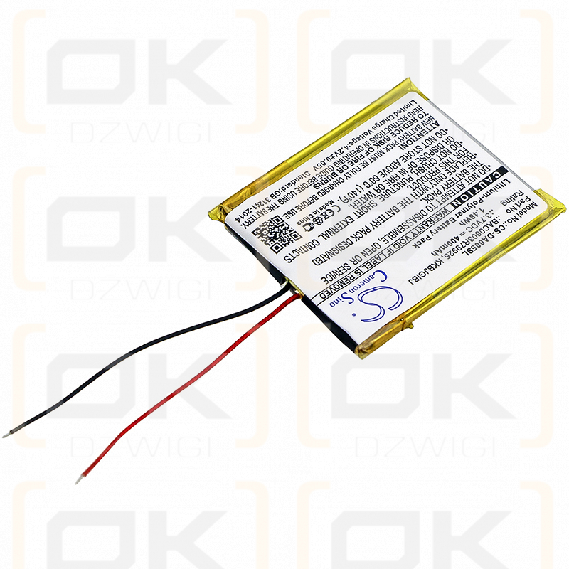 Creative Zen 32 GB / BAC0603R79925 400 mAh Li-Polímero 3,7 V (Cameron Sino)