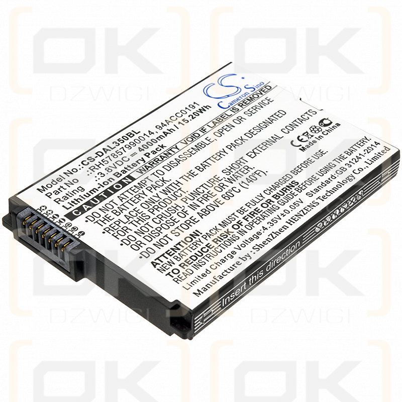 Datalogic DM88 / RH57857990014 4000 mAh Li-Ion 3,8 V (Cameron Sino)