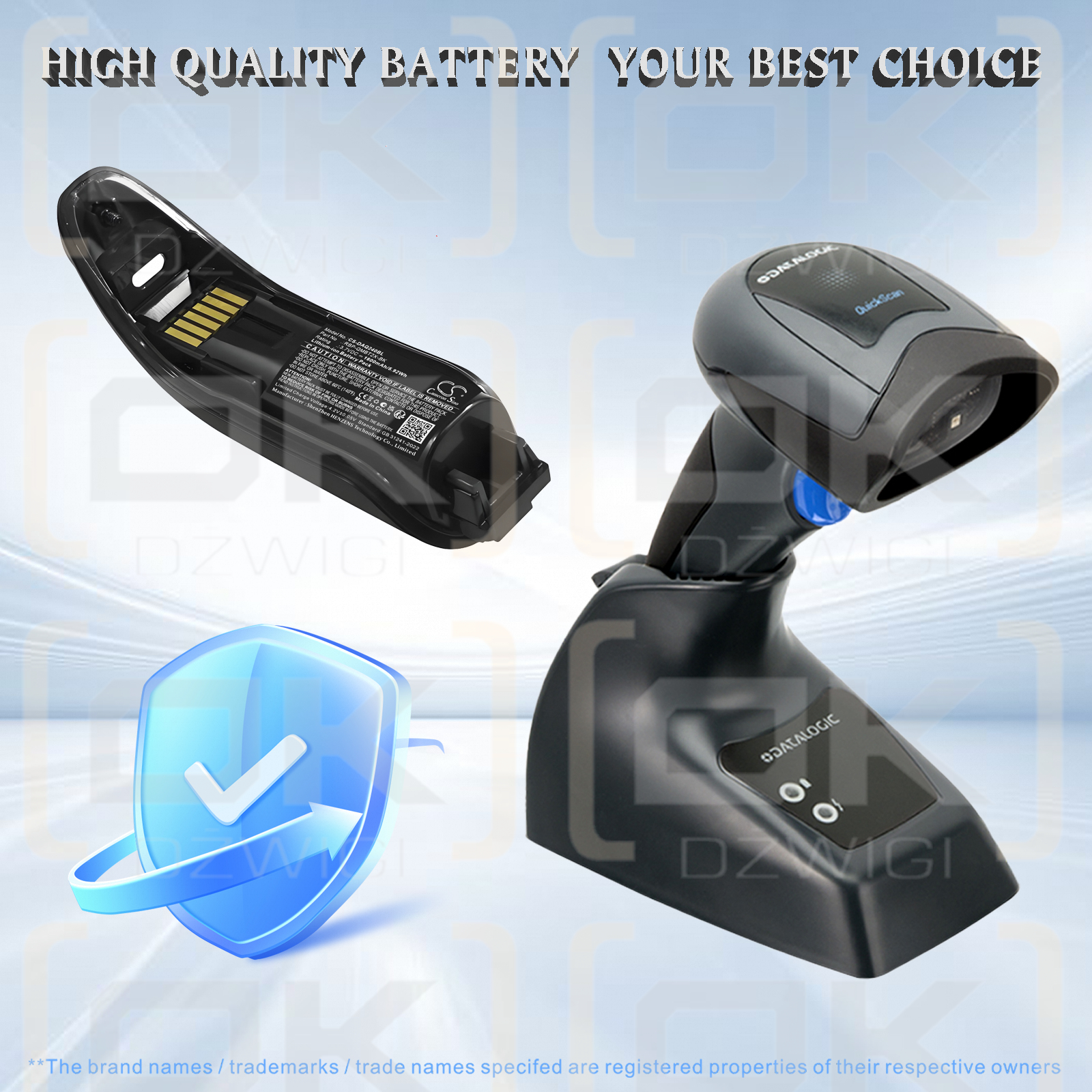 Datalogic QuickScan QBT2430 / RBP-QMBT2X-BK 1600 mAh Li-ion 3,7 V (Cameron Sino)