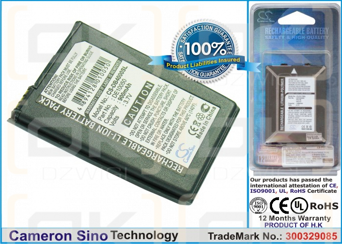 Batería de repuesto para NEC DB3800, 900 mAh, iones de litio, 3,7 V (Cameron Sino)