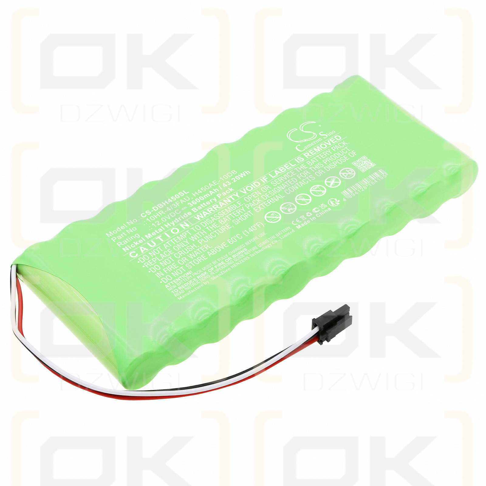 Diebold ACCUVOTE-TSX / 10HR-4/3FAU 3600 mAh Ni-MH 12,0 V (Cameron Sino)