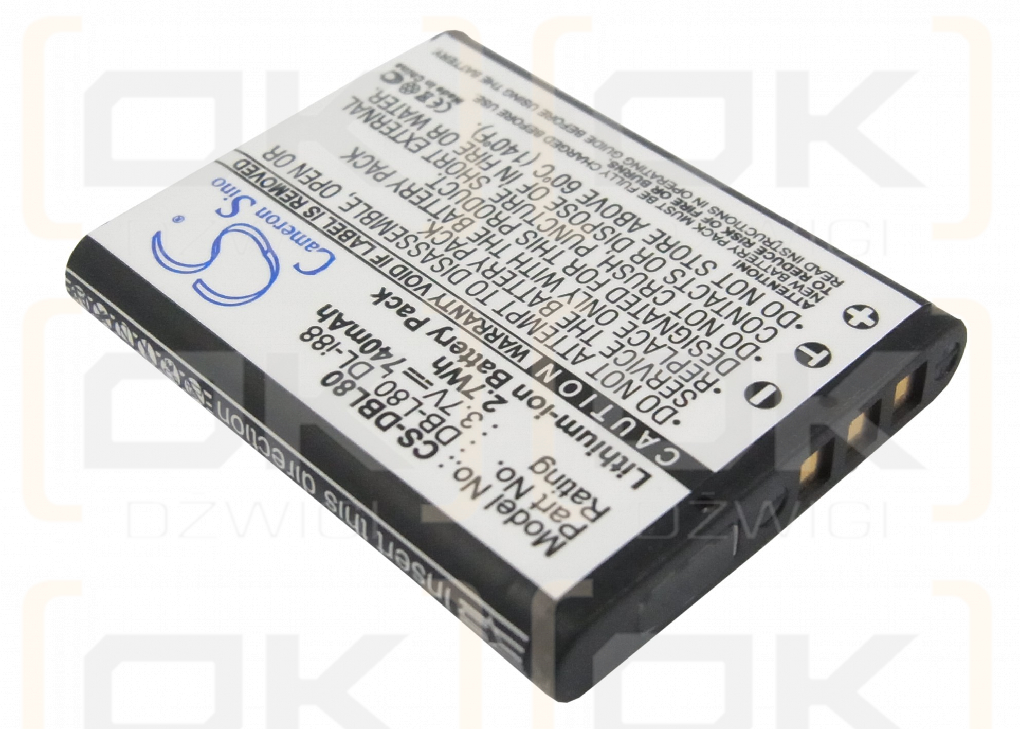 Toshiba Camileo SX500 / PX1686U 740mAh Li-ion 3.7V (Cameron Sino)