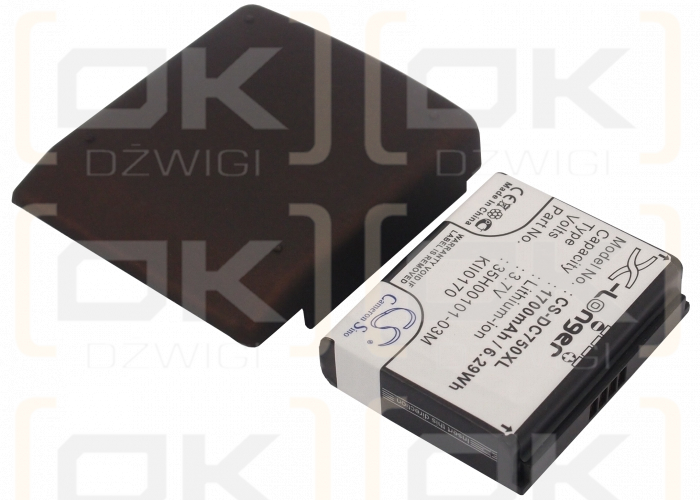 Batería de repuesto para T-Mobile Shadow / 35H00102-00M 1700 mAh Li-ion 3.7 V (Cameron Sino)