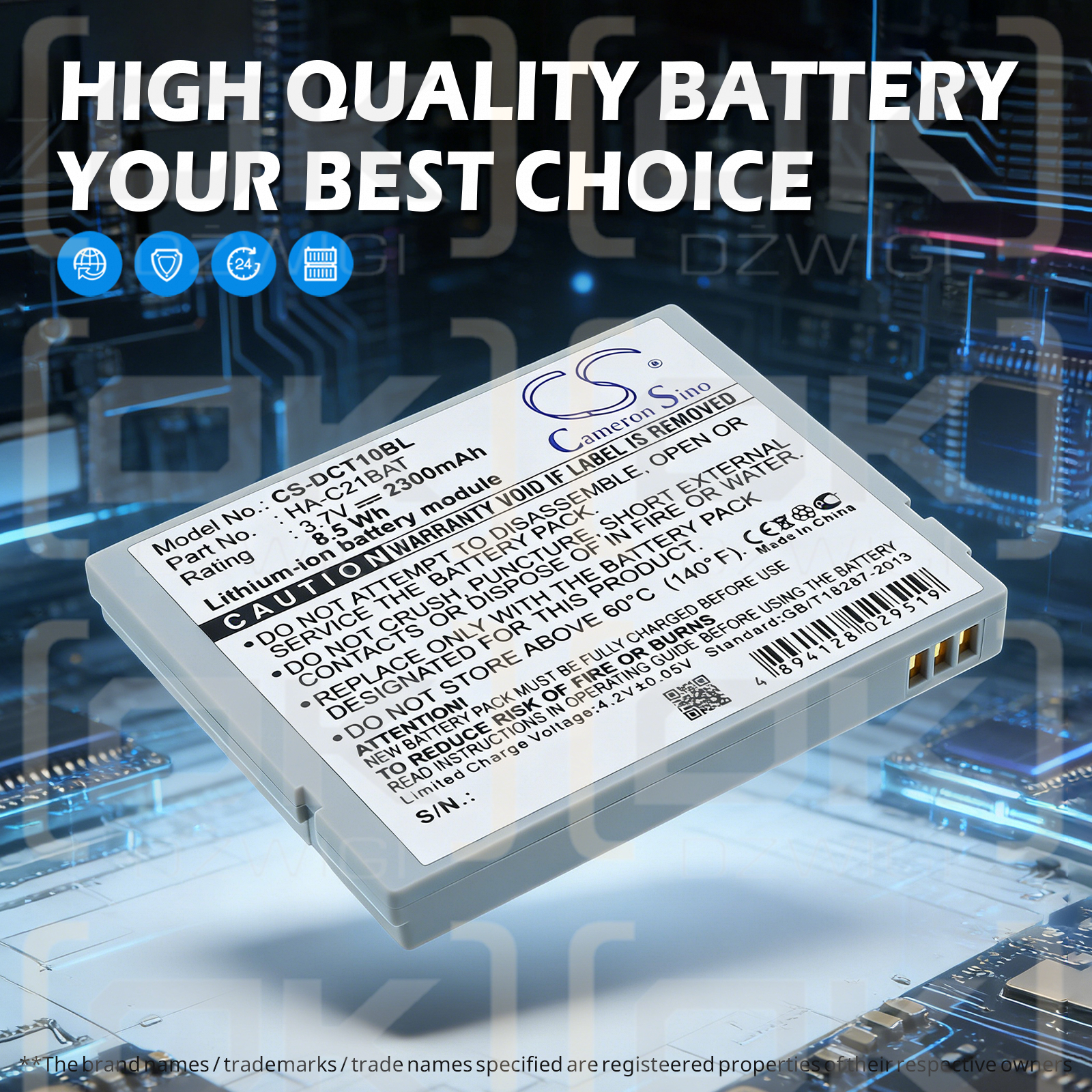 Casio IT10 / HA-C21BAT 2300 mAh Li-ion 3,7 V (Cameron Sino)