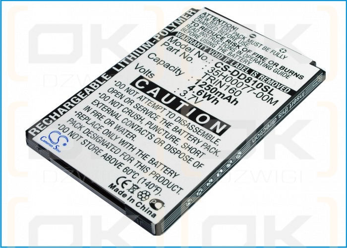 Vodafone VPA Compact GPS / 35H00077-00M 1250mAh Li-Polymer 3.7V (Cameron Sino)