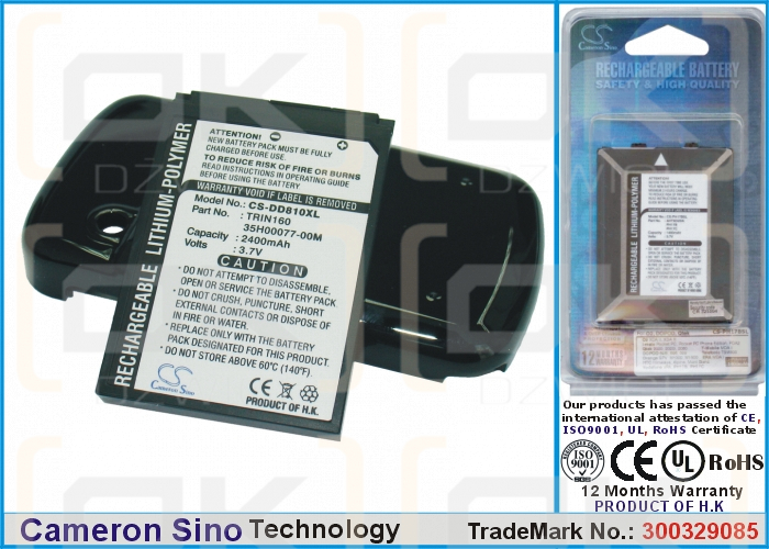 Ersatzakku für Vodafone VPA Compact GPS / 35H00077-00M 2400 mAh Li-Polymer 3,7 V (Cameron Sino)