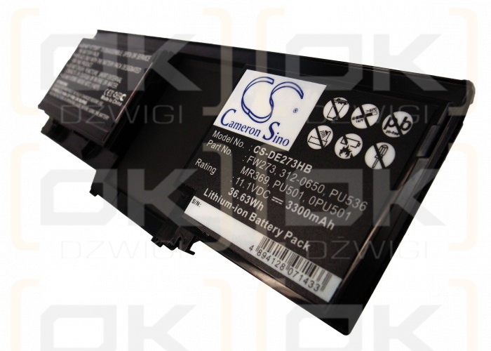 DELL latitude XT2 / 451-10498 3300mAh Li-ion 11.1V (Cameron Sino)