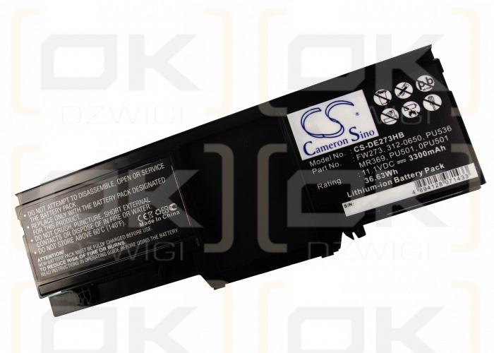 DELL latitude XT2 / 451-10498 3300mAh Li-ion 11.1V (Cameron Sino)