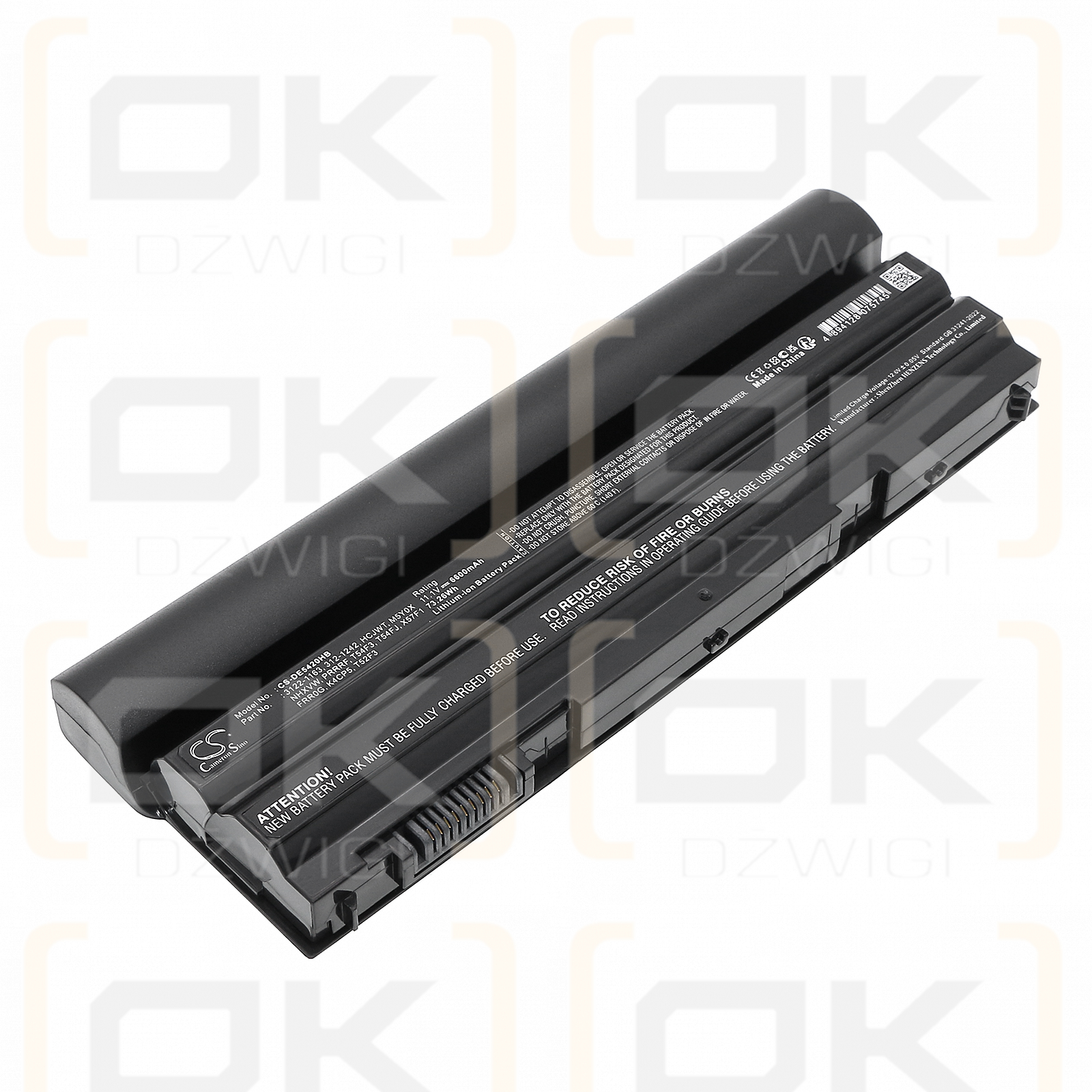 DELL Latitude E6440 / 04NW9 6600mAh Li-ion 11.1V (Cameron Sino)