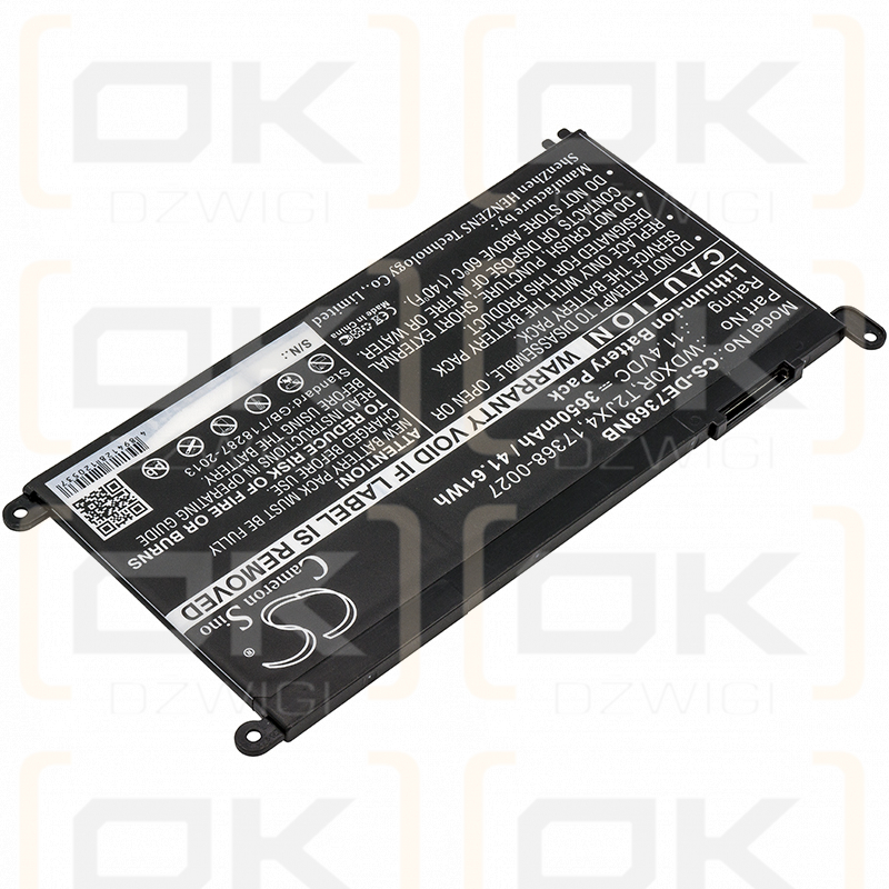 DELL Vostro 15-5581 / WDX0R 3650mAh Li-ion 11.4V (Cameron Sino)