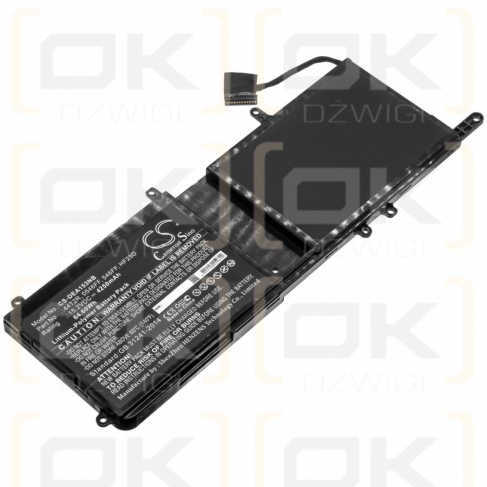 DELL ALW15C-D3508S / 0546FF 4250mAh Li-polímero 15.2V (Cameron Sino)