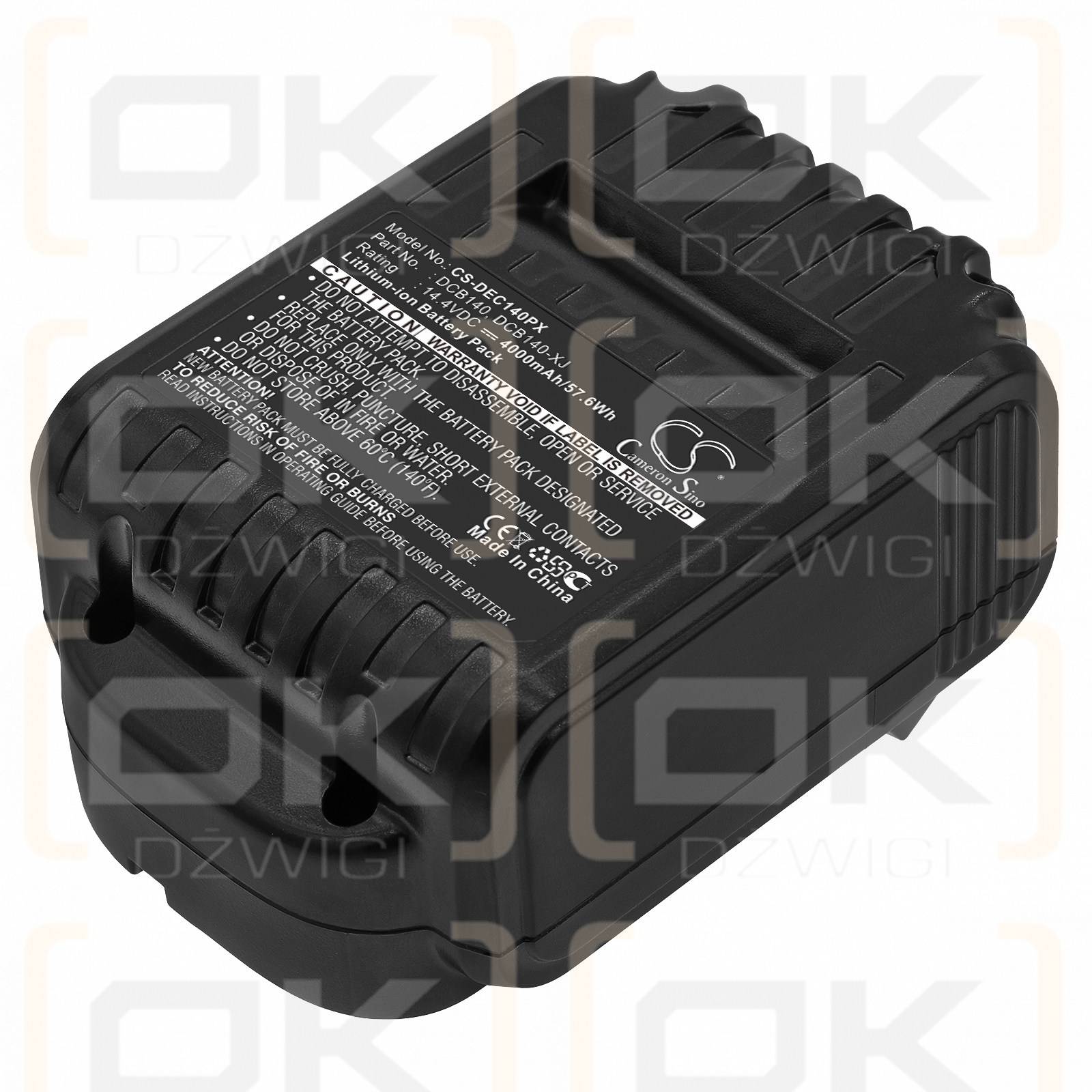 Ersatzakku für DeWalt DWST1-75659-QW / DCB140 4000 mAh Li-Ion 14,4 V (Cameron Sino)