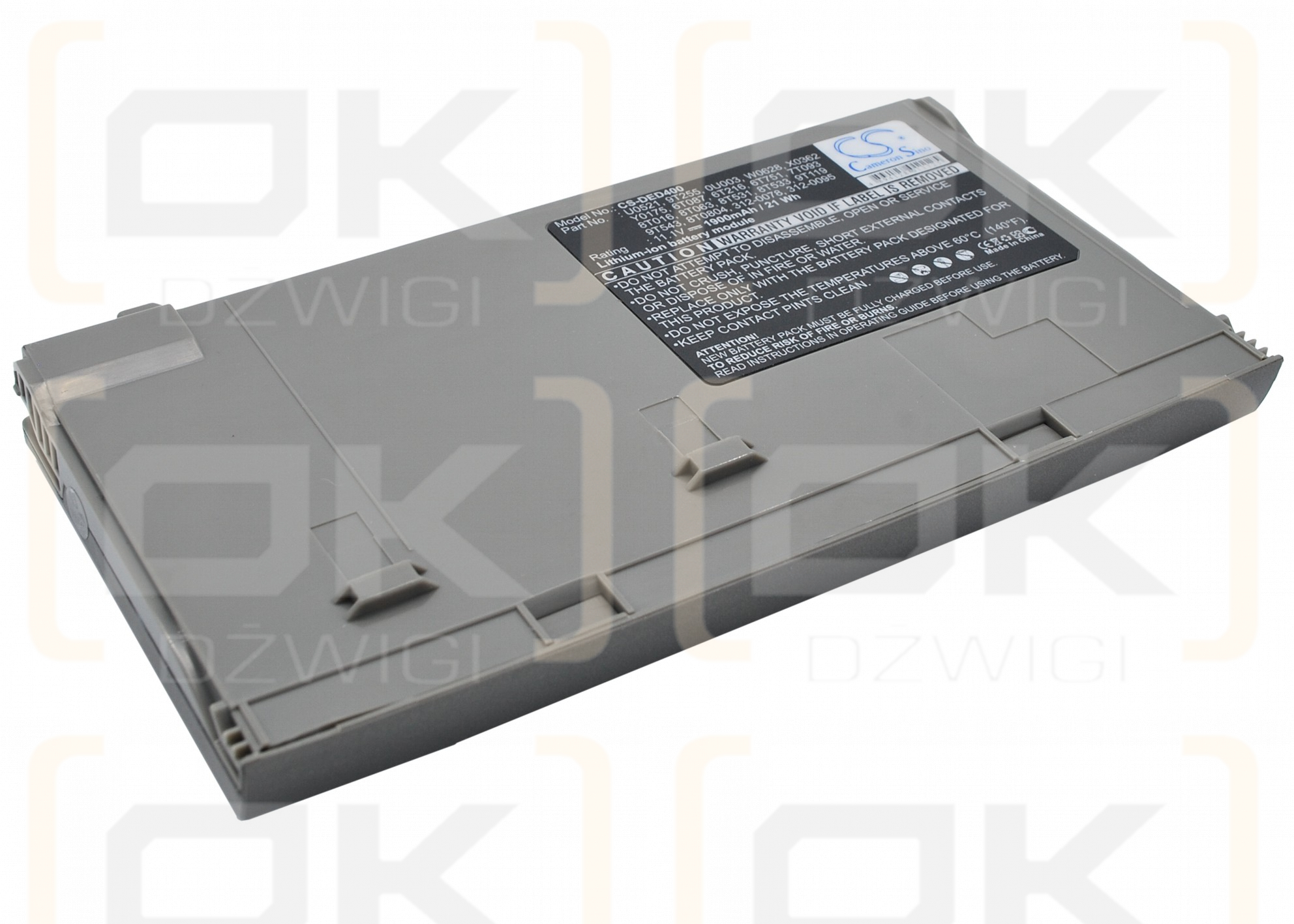 Dell Latitude D400 / 312-0095 1900 mAh Li-Ion 11,1 V (Cameron Sino)