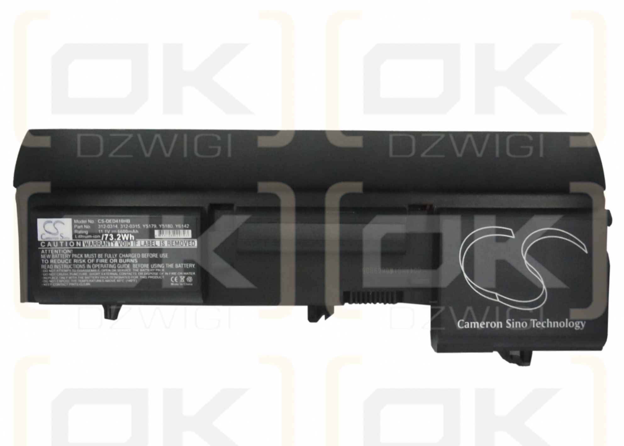 Dell Latitude D410 / 312-0314 6600 mAh Li-ion 11.1 V (Cameron Sino)