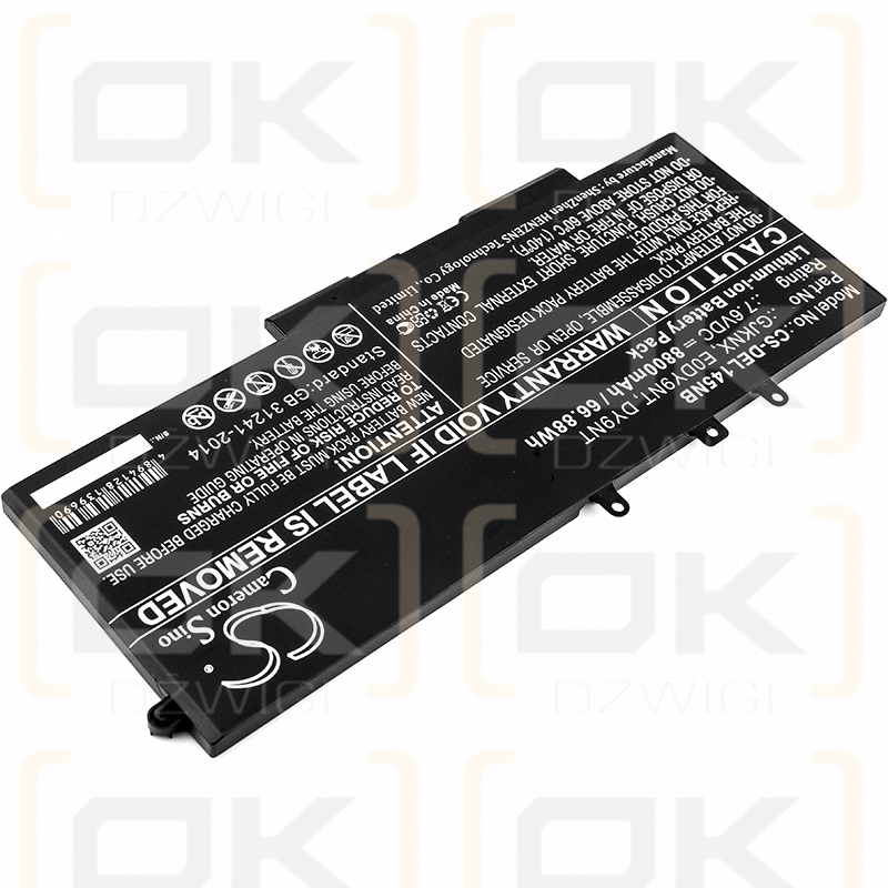 DELL Latitude E5480 / GJKNX 8800mAh Li-ion 7.6V (Cameron Sino)