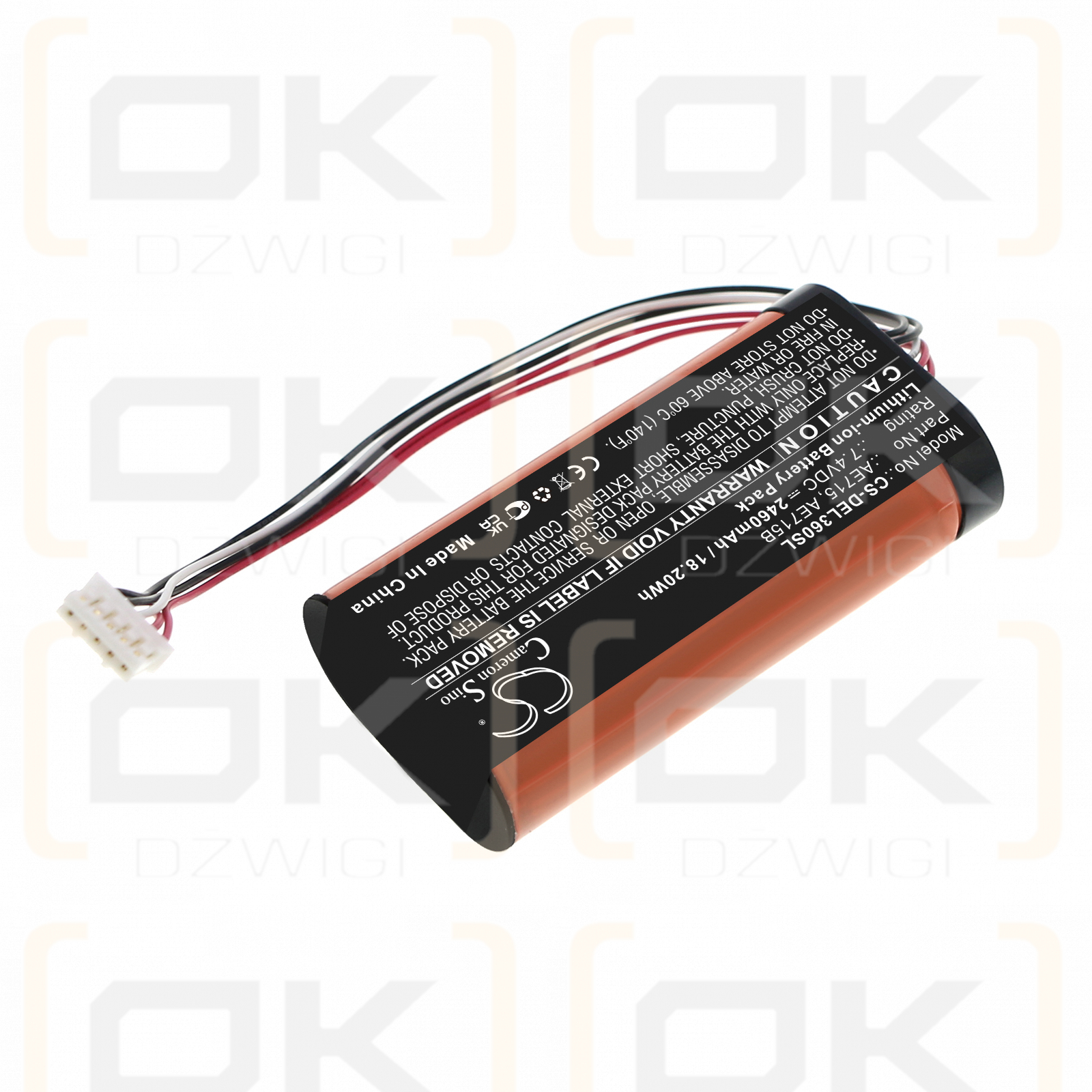 DELL Wireless 360 Lautsprecher / AE715 2460 mAh Li-Ion 7,4 V (Cameron Sino)