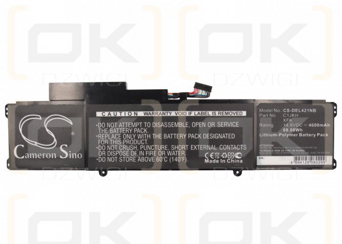 DELL XPS14 L412Z / 4RXFK 4600mAh Li-polímero 14.8V (Cameron Sino)