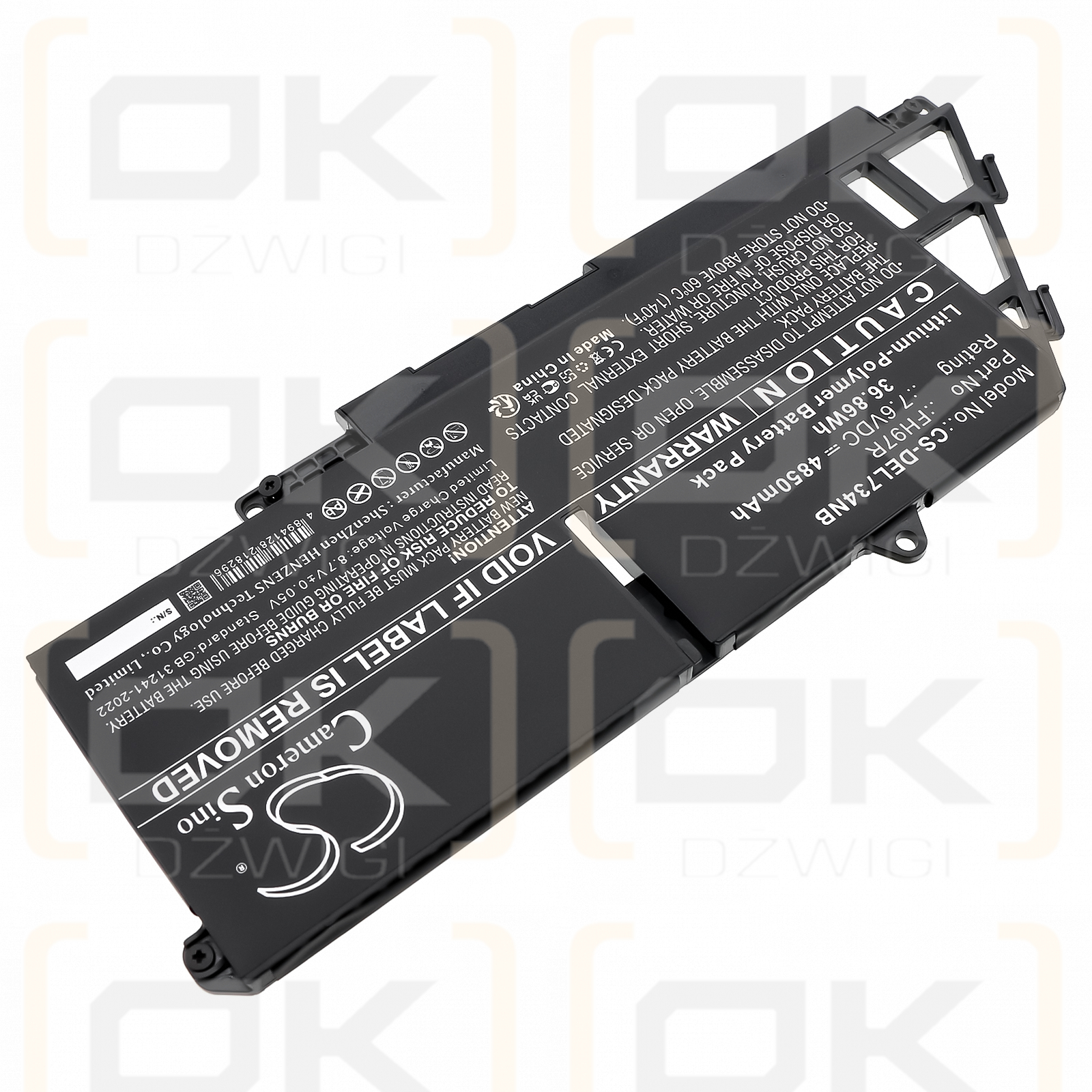 DELL Latitude 7650 / 599M7 4850 mAh Li-Polymer 7,6 V (Cameron Sino)