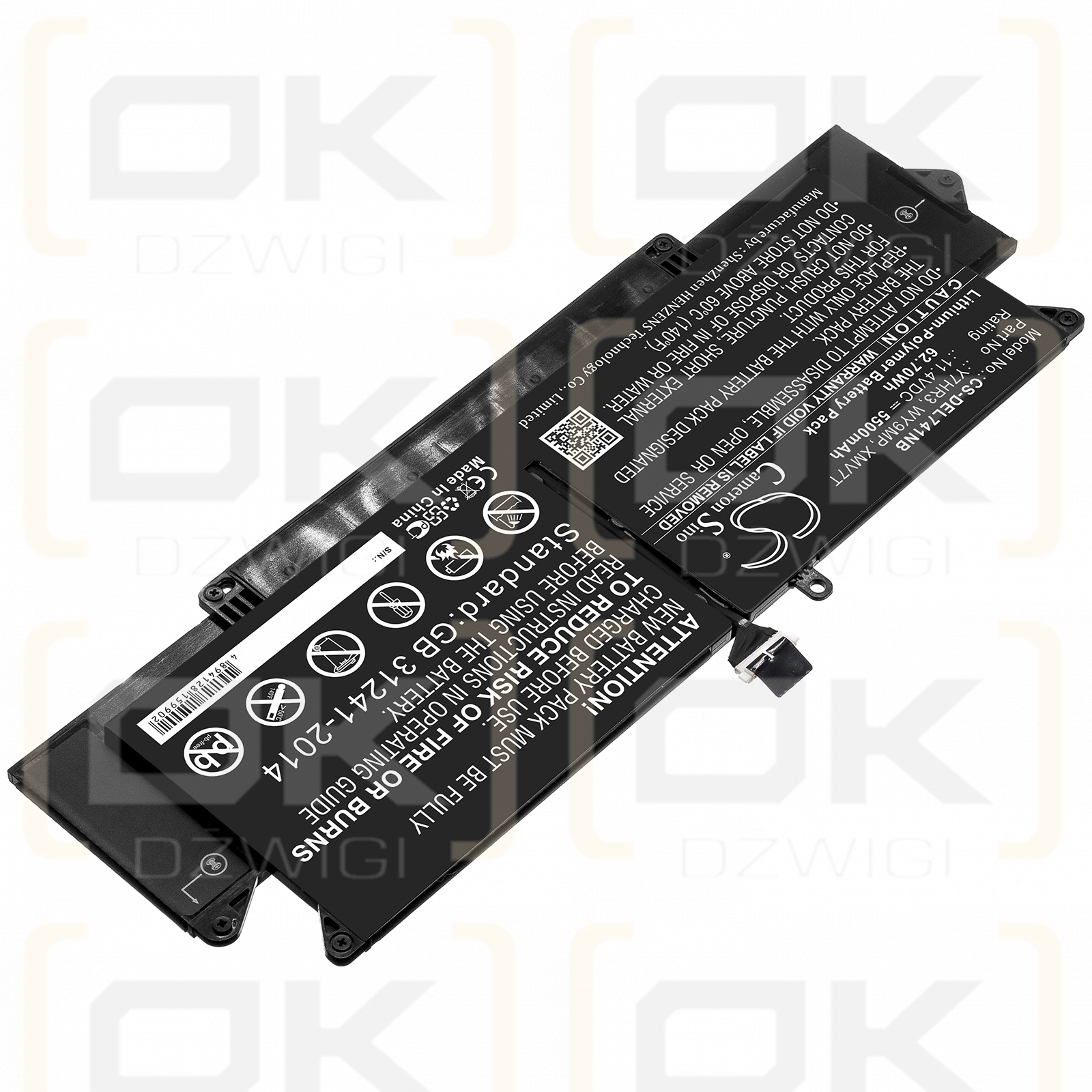 DELL Latitude 7410 / WY9MP 5500mAh Li-Polymer 11.4V (Cameron Sino)