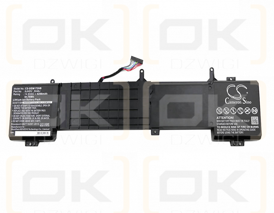 DELL Alienware 17 R3 / 6JHDV 6200 mAh Li-Ion 14,8 V (Cameron Sino)