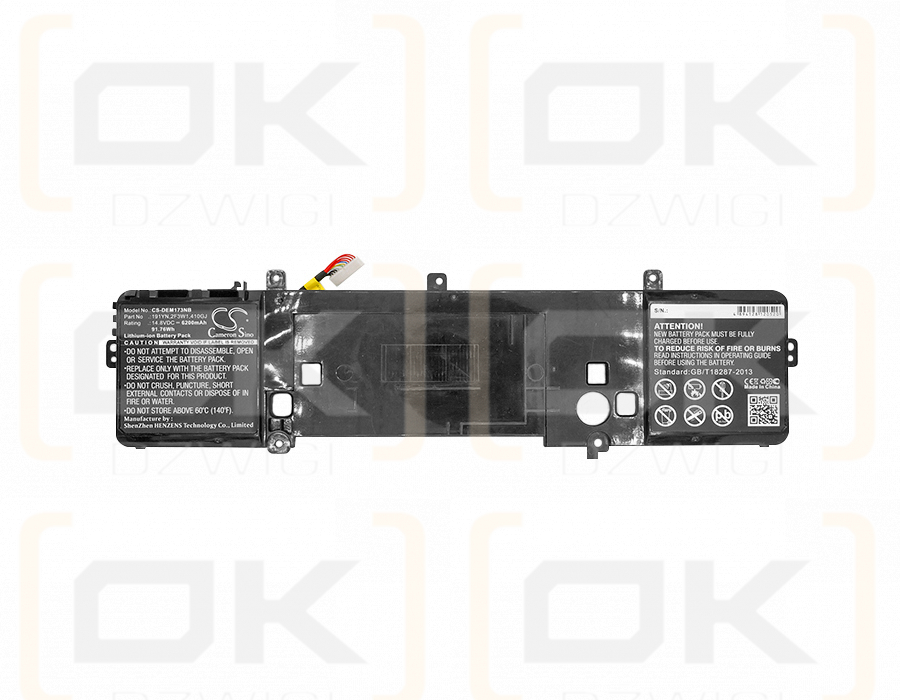 DELL ALW15ED-2828 / 191YN 6200mAh Li-ion 14.8V (Cameron Sino)