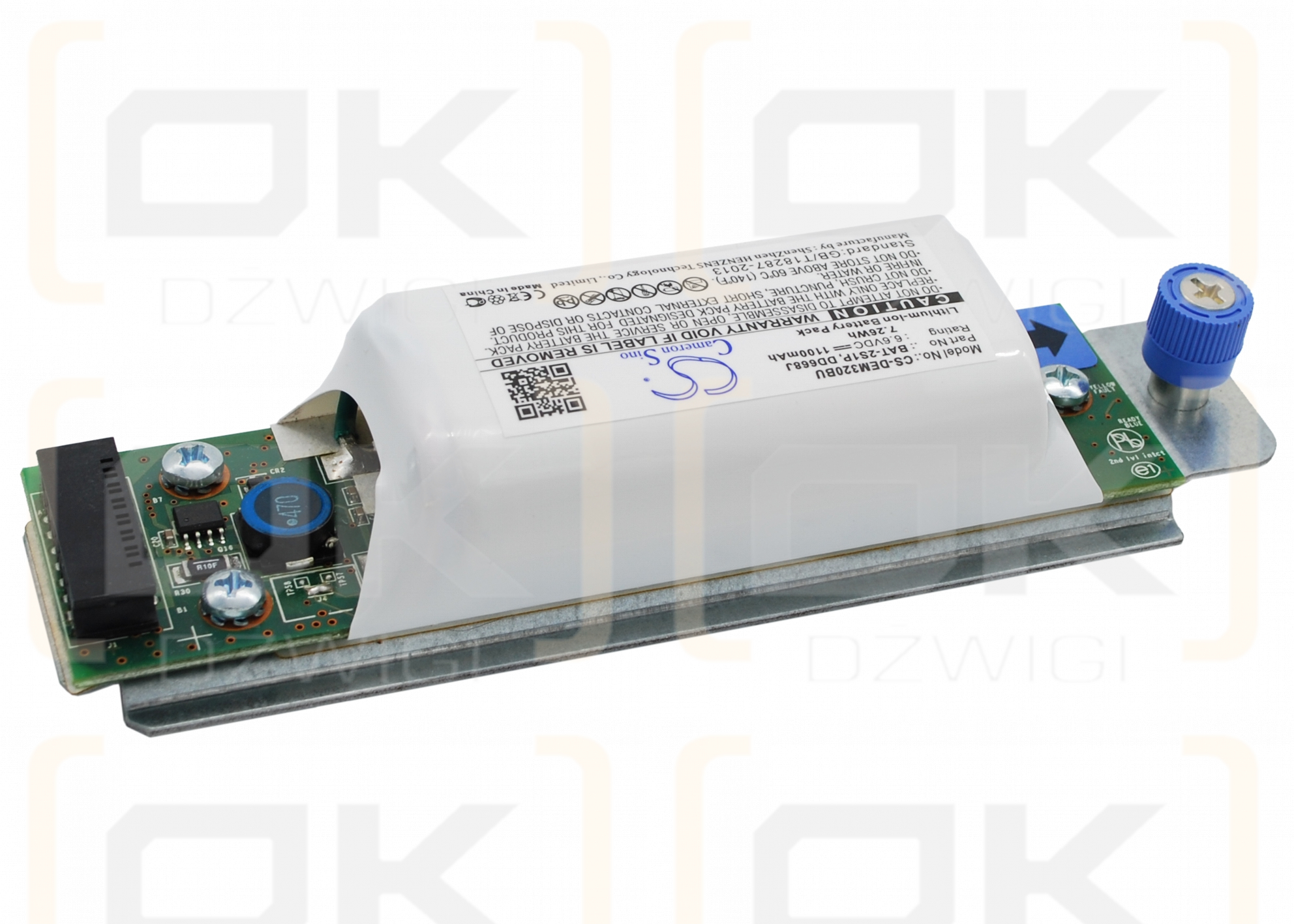 Dell PowerVault MD3200I / BAT-2S1P 1100 мАч, литий-ионный, 6,6 В (Cameron Sino)