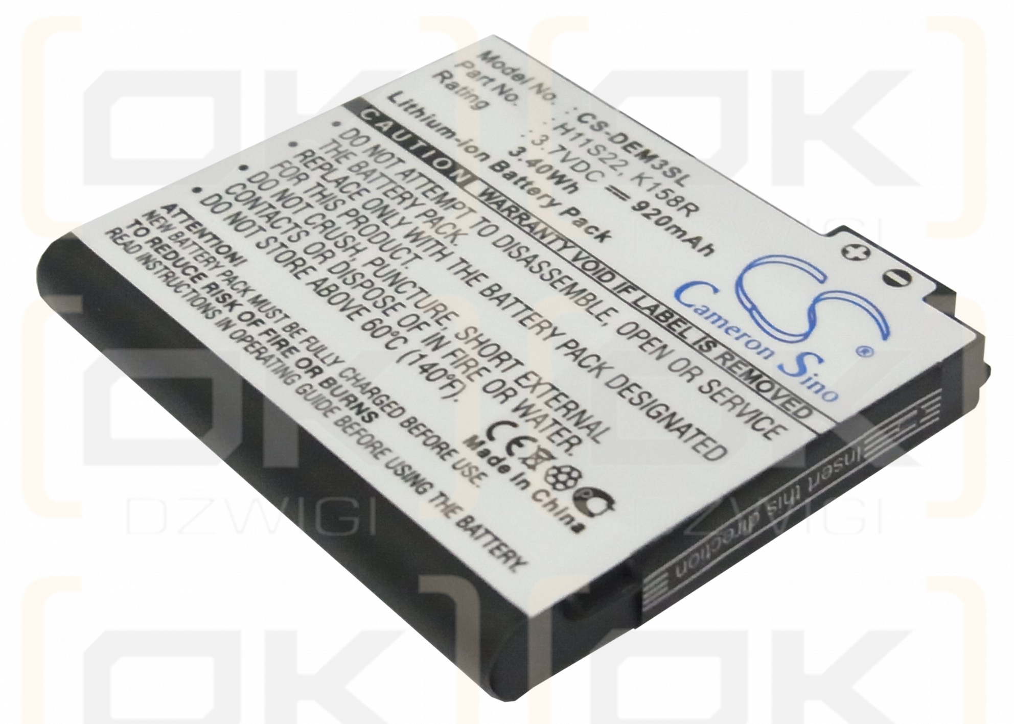 DELL Mini 3T1 / H11S22 920mAh Li-ion 3.7V (Cameron Sino)