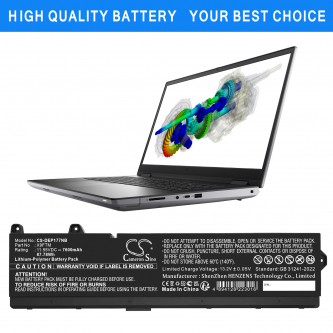 DELL Precision 7670 Performance / 5JMD8 7600 mAh Li-Polymer 11,55 V (Cameron Sino)