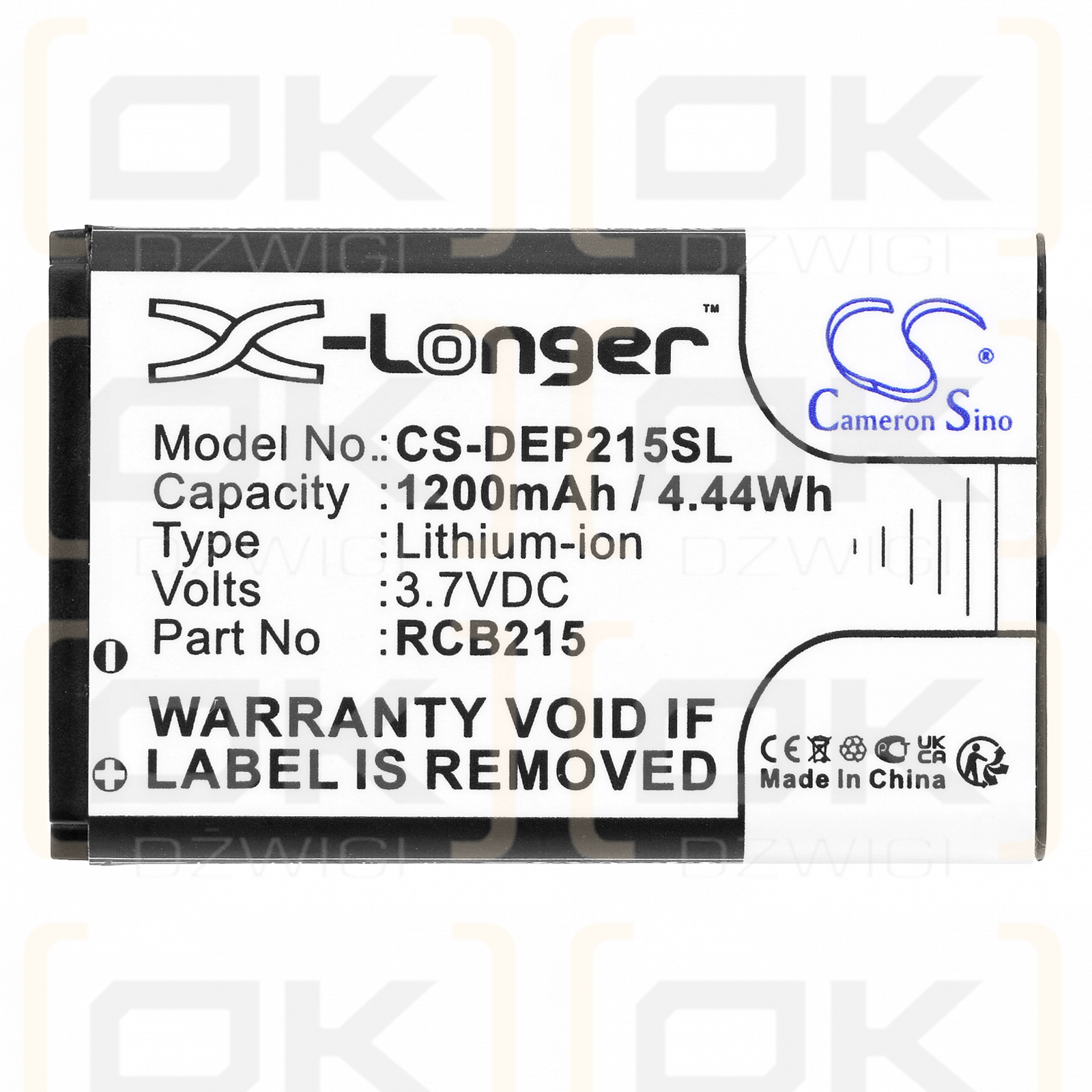 Hisense CS668 / LI3795bkG 1200mAh Li-ion 3.7V (Cameron Sino)