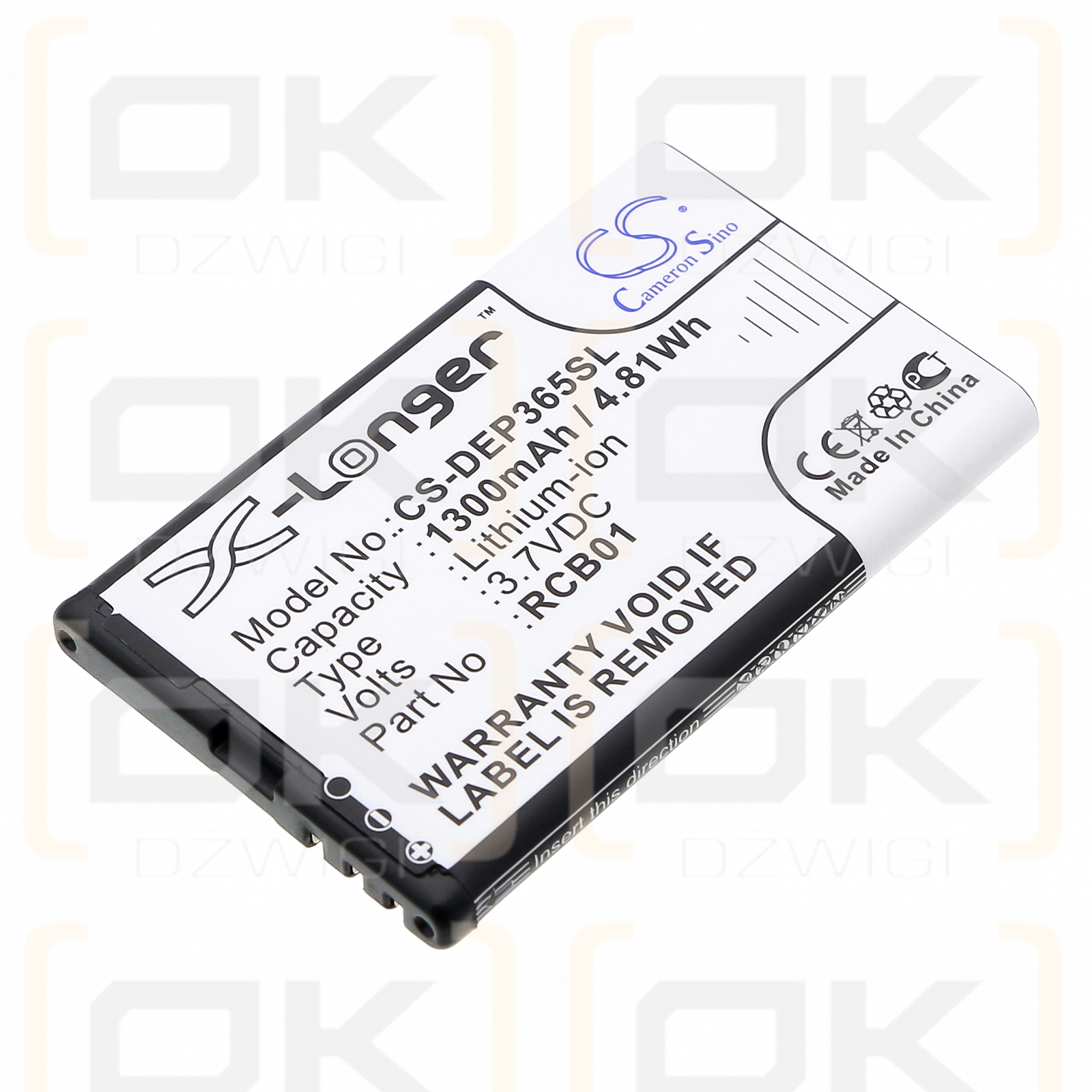Doro Primo 365 / RCB01 1300mAh Li-ion 3.7V (Cameron Sino)