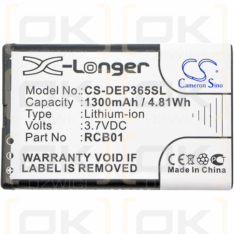 Doro Primo 365 / RCB01 1300mAh Li-ion 3.7V (Cameron Sino)