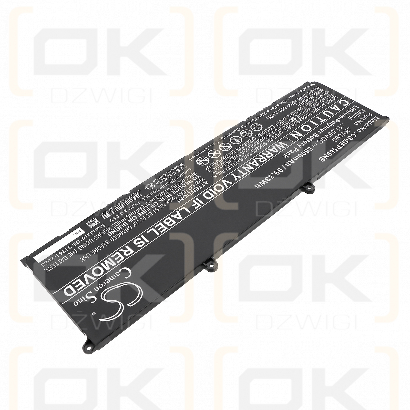DELL Precision 5690 / 6D2HW 8600 mAh Li-Polymer 11,55 V (Cameron Sino)