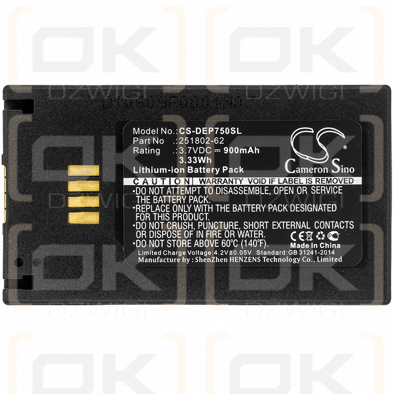 EasyPack Poliflex 750 / 251802-62 900mAh Li-ion 3.7V (Cameron Sino)