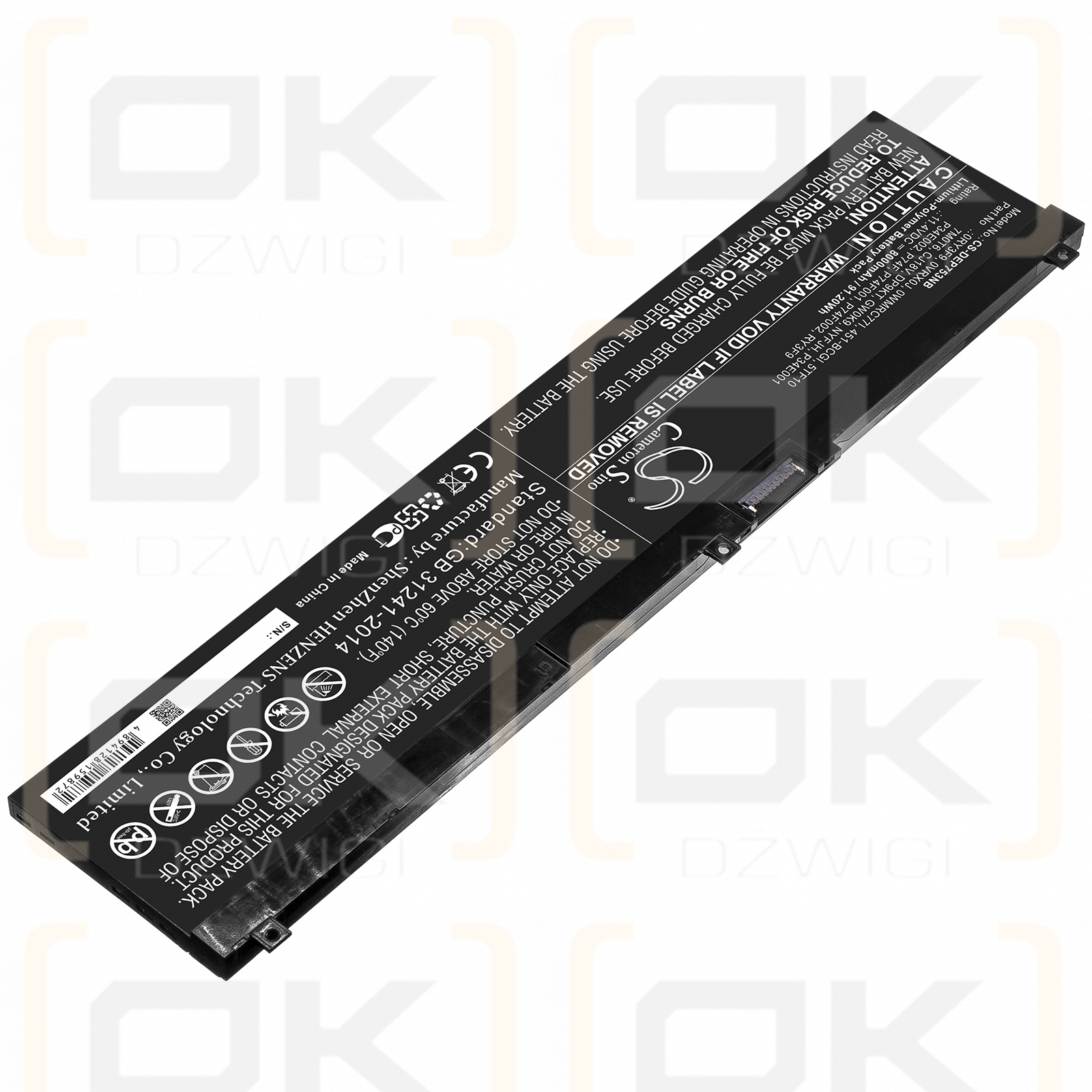 DELL Precision 7730 / 0RY3F9 8000mAh Li-Polímero 11.4V (Cameron Sino)