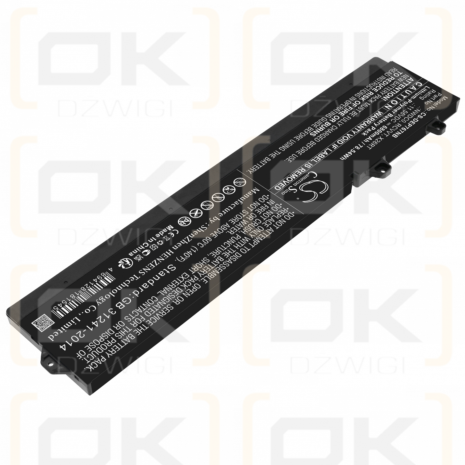 Dell Precision 7670 / NWDC0 6800 mAh Li-Polymer 11,55 V (Cameron Sino)