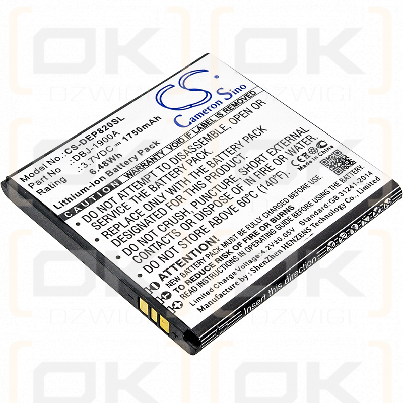 Doro Liberto 820 / DBJ-1900A 1750 mAh Li-Ion 3,7 V (Cameron Sino)