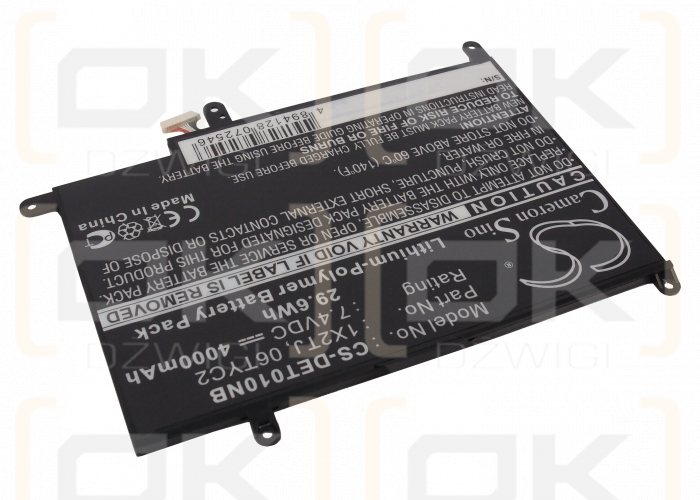 Dell Latitude ST-LST01 / 1X2TJ 4000 mAh Li-Polymer 7.4 V (Cameron Sino)