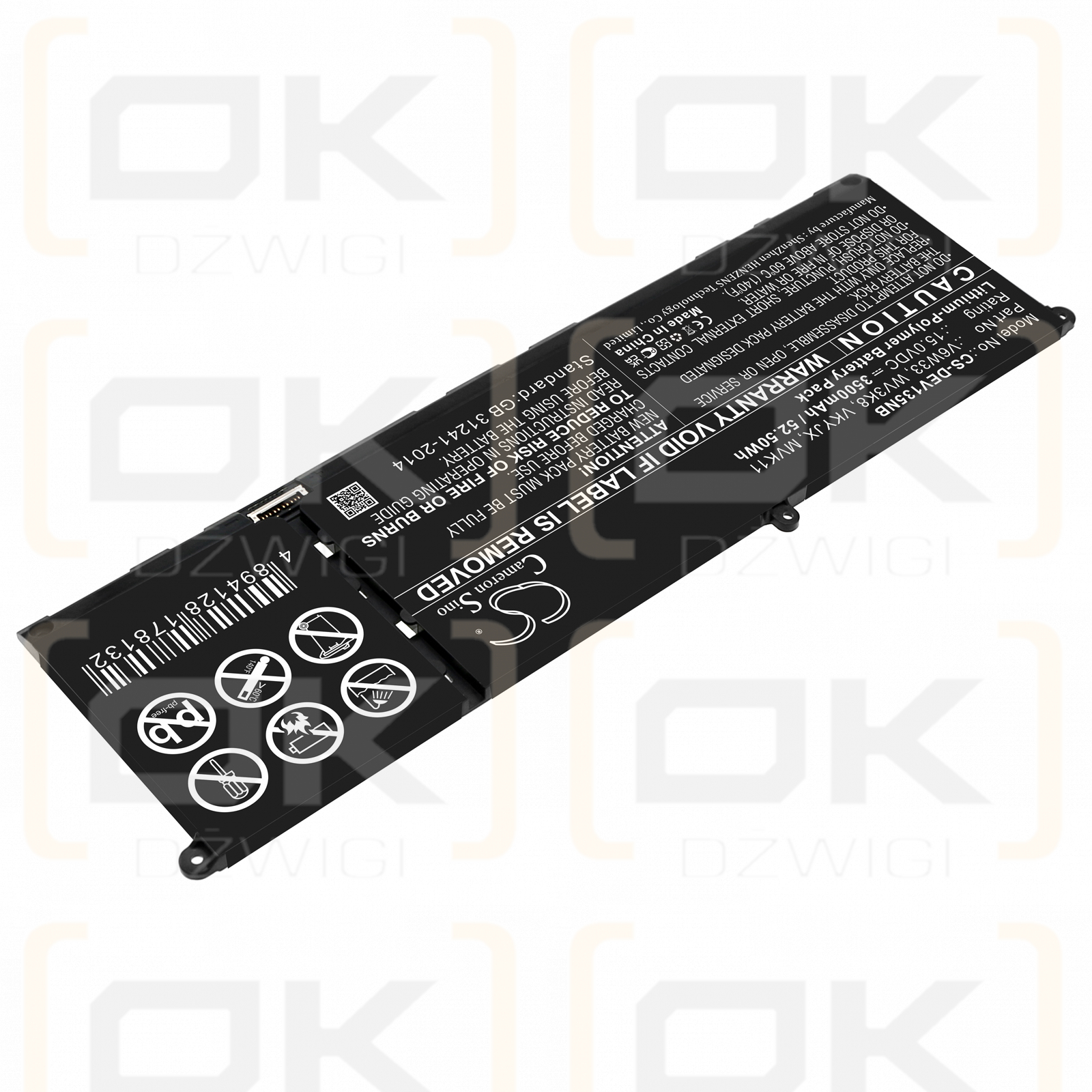 DELL Vostro 5515 / V6W33 3500 mAh Li-Polymer 15,0 V (Cameron Sino)