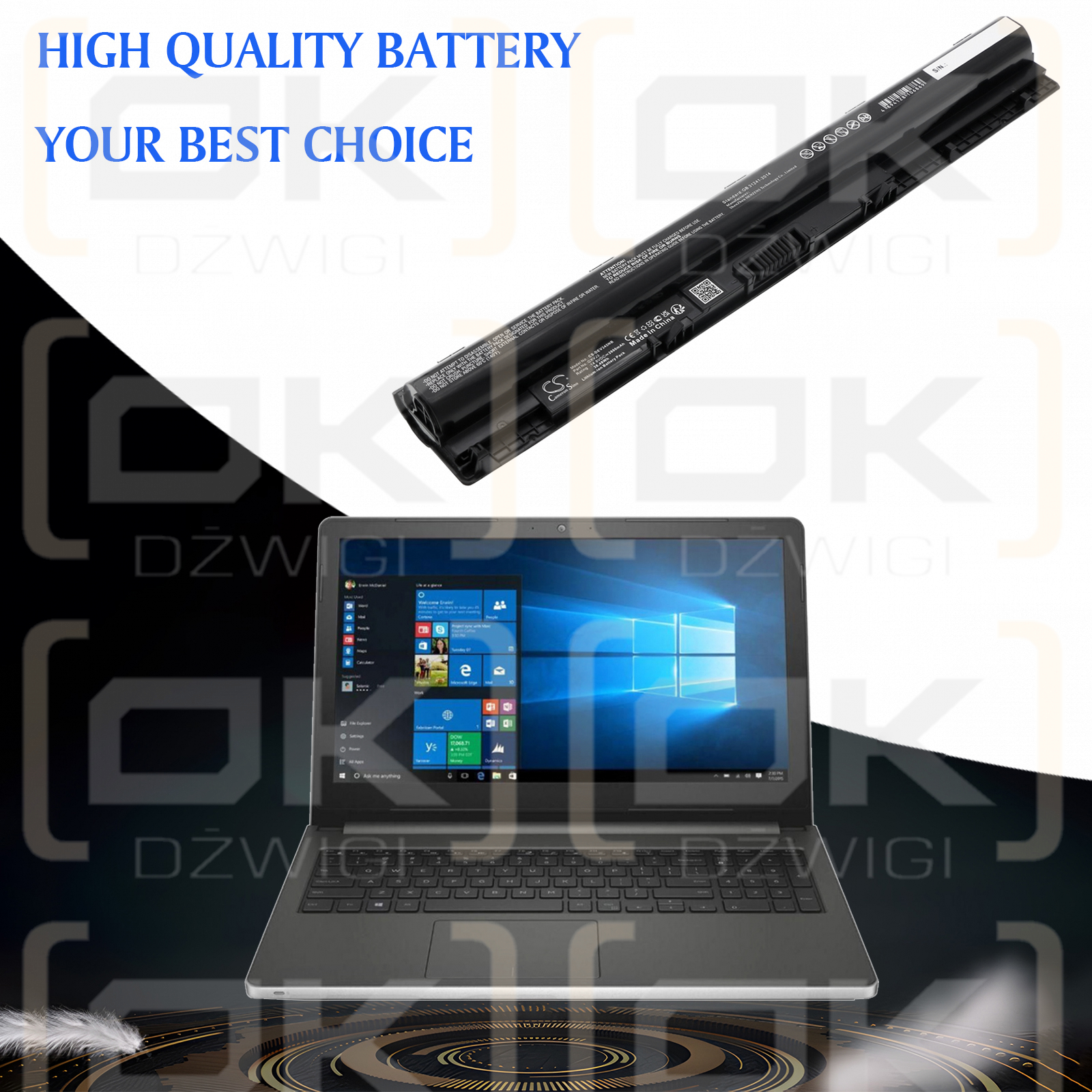 DELL Inspiron 14 Serie / GXVJ3 2600 mAh Li-Ion 14,8 V (Cameron Sino)