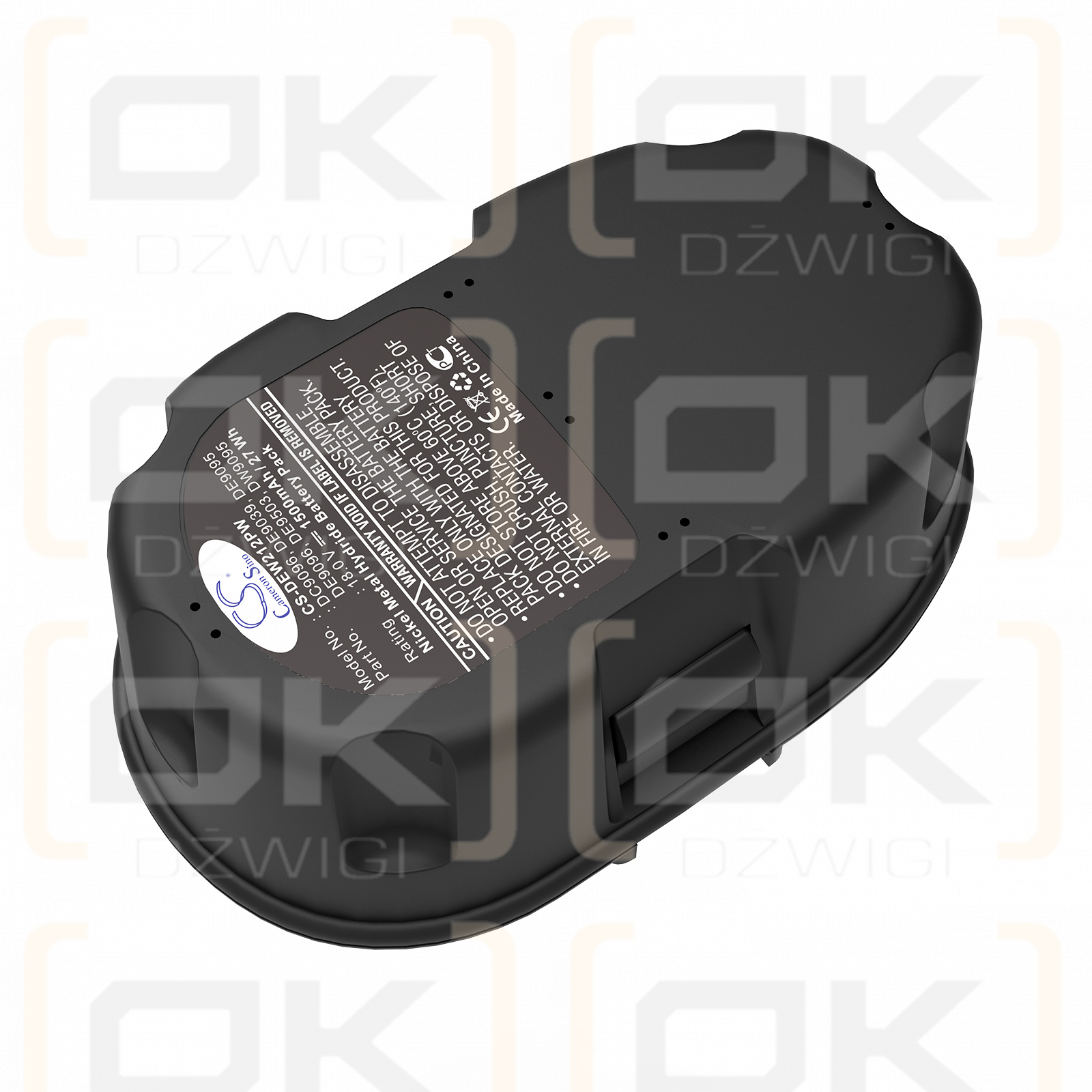 DeWalt DW999KQ / DC9096 1500mAh Ni-MH 18.0V (Cameron Sino)