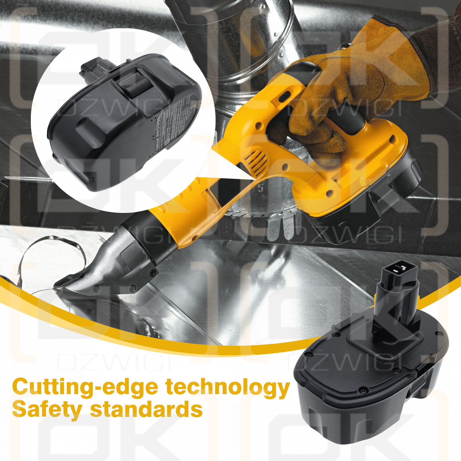 DeWalt DW999KQ / DC9096 3000 mAh Ni-MH 18 V (Cameron Sino)