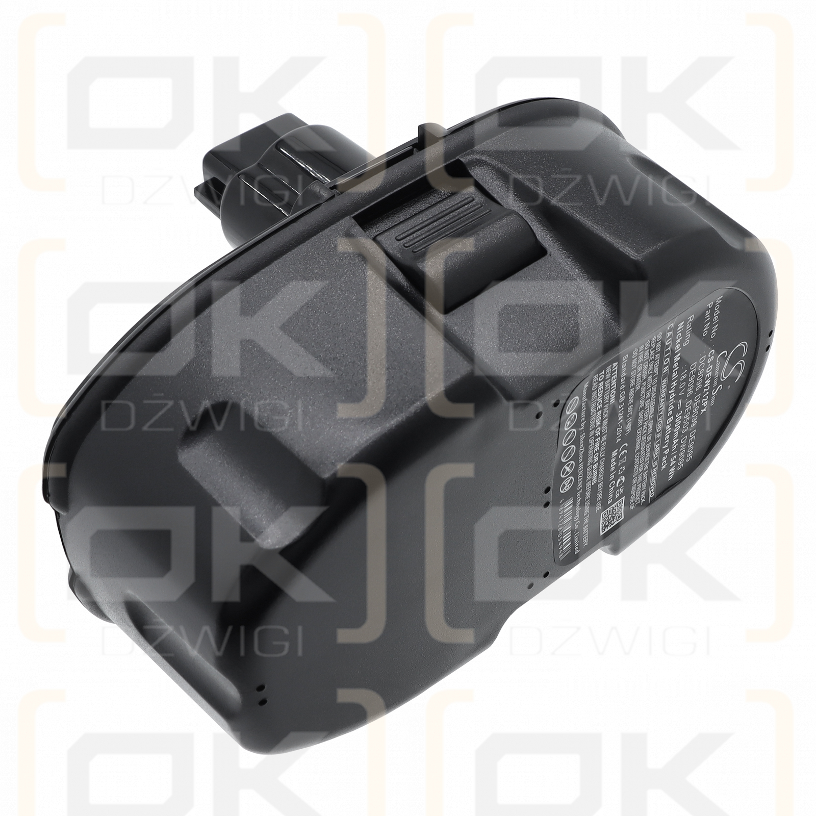 DeWalt DW999KQ / DC9096 3000 mAh Ni-MH 18 V (Cameron Sino)