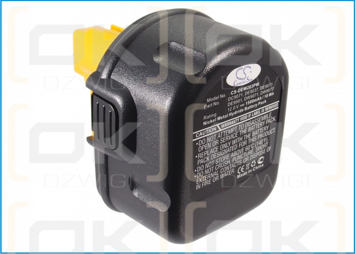 DeWalt DW999KQ / 152250-27 1500 mAh Ni-MH 12,0 V (Cameron Sino)