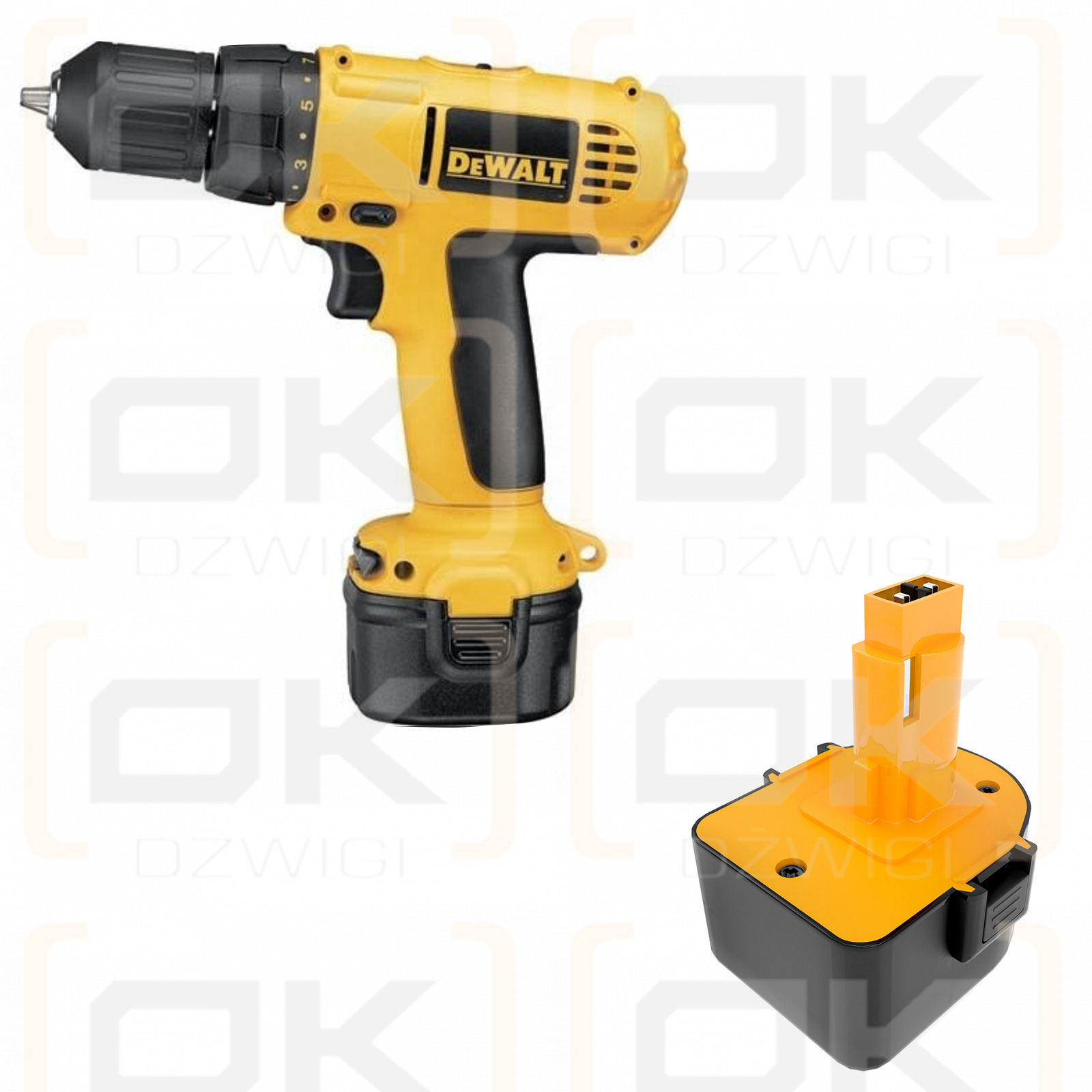 DeWalt DW999KQ / 152250-27 1500mAh Ni-MH 12.0V (Cameron Sino)