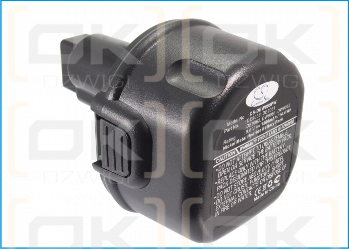 DeWalt DW999KQ / DE9036 1500 mAh Ni-MH 9,6 V (Cameron Sino)