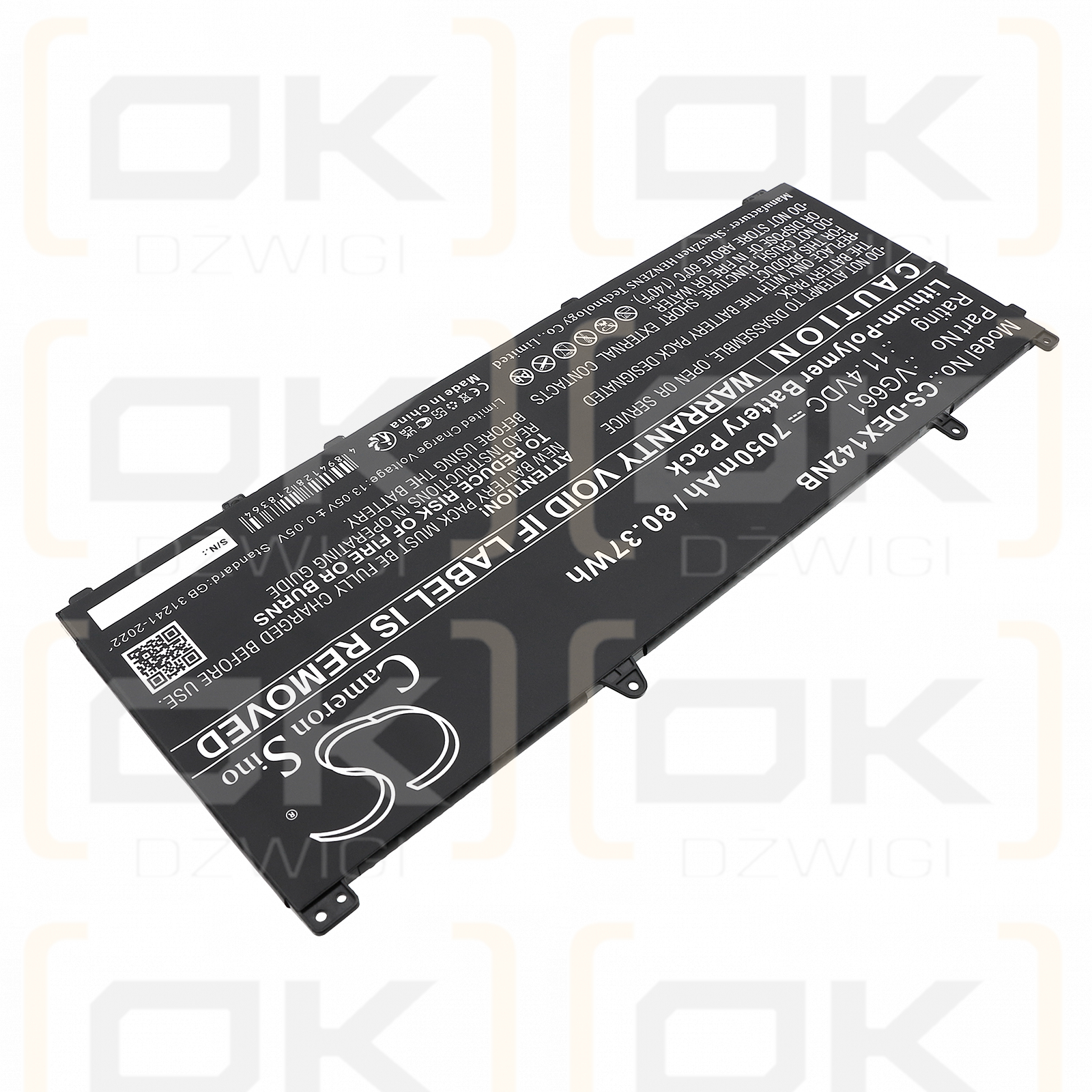 DELL Alienware X14 R2 / V4N84 7050 mAh Li-Polymer 11,4 V (Cameron Sino)