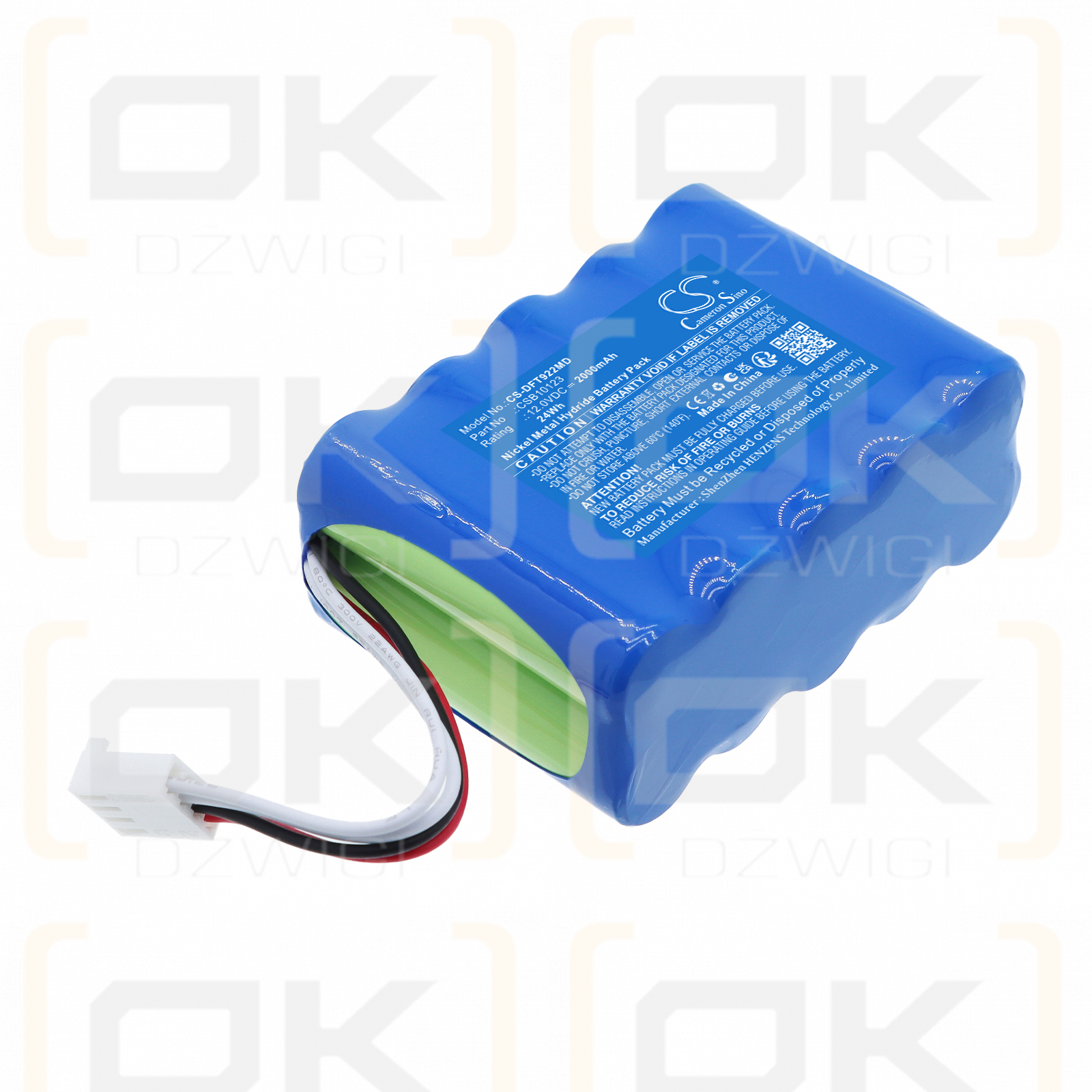 Сменный аккумулятор для портативного жгута Delfi PTSii / 88888477 2000 мАч Ni-MH 12 В (Cameron Sino)